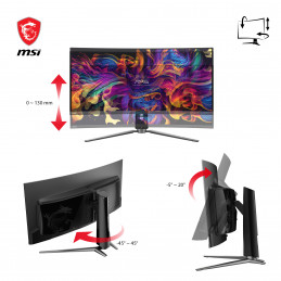 MSI MAG 341CQPDE QD-OLED tietokoneen litteä näyttö 86,4 cm (34") 3440 x 1440 pikseliä UltraWide Quad HD musta