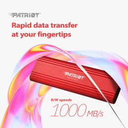 Patriot Memory Transporter Lite 4 TB USB Type-C 3.2 Gen 2 (3.1 Gen 2) Punainen