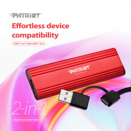 Patriot Memory Transporter Lite 4 TB USB Type-C 3.2 Gen 2 (3.1 Gen 2) Punainen