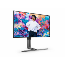 AOC U27U3CV tietokoneen litteä näyttö 68,6 cm (27") 3840 x 2160 pikseliä 4K Ultra HD LCD musta