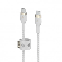 Belkin BOOST↑CHARGE PRO Flex USB-kaapeli USB 2.0 3 m USB C Valkoinen