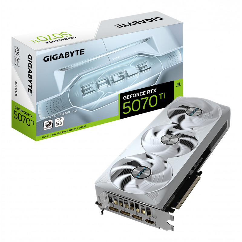 GIGABYTE GeForce RTX 5070 Ti EAGLE OC ICE SFF 16G NVIDIA 16 GB GDDR7