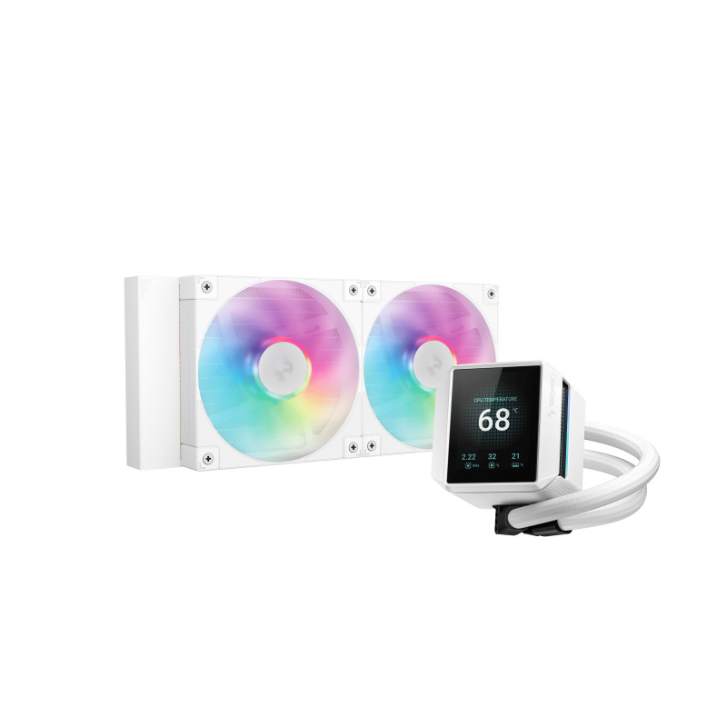 DeepCool Mystique 240 WH ARGB Suoritin All-in-one-nesteenjäähdytin 12 cm Valkoinen 1 kpl