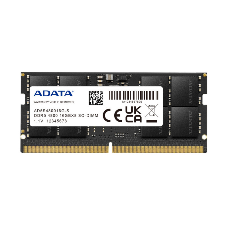 ADATA AD5S480016G-S muistimoduuli 16 GB 1 x 16 GB DDR5 4800 MHz ECC