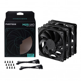 Phanteks M25 Tietokonekotelo Tuuletin 14 cm musta