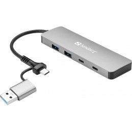 Sandberg USB-C A to 2xUSB-A+2xUSB-C Hub