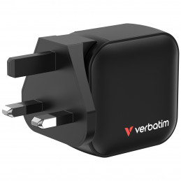 Verbatim Mini GaN Charger 70W Universaali musta AC Pikalataus Sisätila