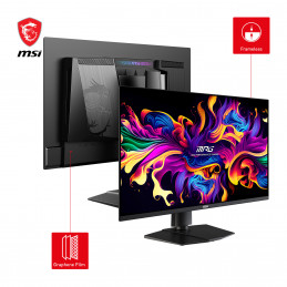 MSI MPG 271QRXDE QD-OLED tietokoneen litteä näyttö 67,3 cm (26.5") 2560 x 1440 pikseliä Wide Quad HD musta