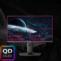 MSI MPG 271QRXDE QD-OLED tietokoneen litteä näyttö 67,3 cm (26.5") 2560 x 1440 pikseliä Wide Quad HD musta