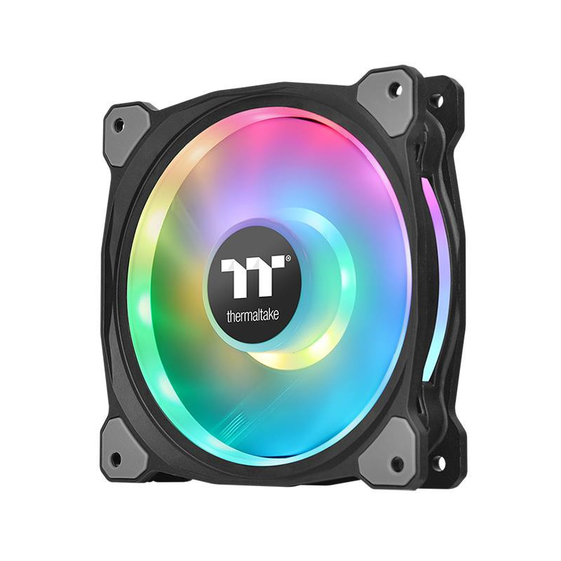 Thermaltake Riing Duo 14 LED RGB Premium Edition Tietokonekotelo Tuuletin musta