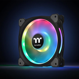 Thermaltake Riing Duo 14 LED RGB Premium Edition Tietokonekotelo Tuuletin musta