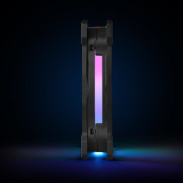 Thermaltake Riing Duo 14 LED RGB Premium Edition Tietokonekotelo Tuuletin musta