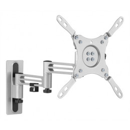 Deltaco ARM-0267 monitorin kiinnike ja jalusta 109,2 cm (43") Seinä Hopea