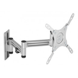 Deltaco ARM-0267 monitorin kiinnike ja jalusta 109,2 cm (43") Seinä Hopea