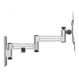 Deltaco ARM-0267 monitorin kiinnike ja jalusta 109,2 cm (43") Seinä Hopea