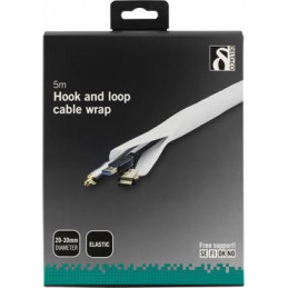 Deltaco LDR20 kaapelisuojus Valkoinen