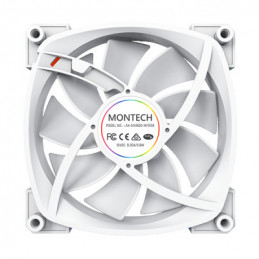 Montech AX140 PWM Tietokonekotelo Tuuletin 14 cm Valkoinen 1 kpl