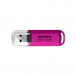 ADATA AC906-32G-RPP USB-muisti 32 GB USB A-tyyppi 2.0 Vaaleanpunainen, Läpinäkyvä