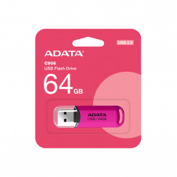 ADATA AC906-64G-RPP USB-muisti 64 GB USB A-tyyppi 2.0 Vaaleanpunainen