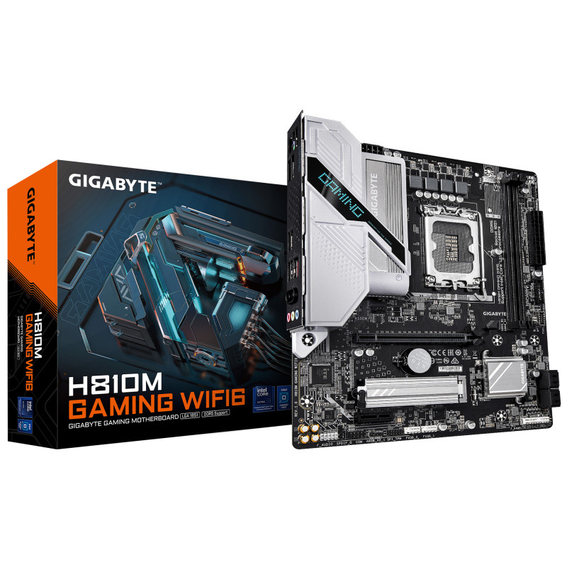 GIGABYTE H810M GAMING WIFI6 emolevy Intel H810 LGA 1851 (Socket V1) mikro ATX