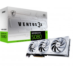 MSI VENTUS GEFORCE RTX 5080 16G 3X OC WHITE näytönohjain NVIDIA 16 GB GDDR7