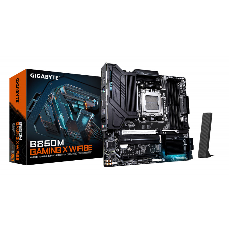 GIGABYTE B850M GAMING X WIFI6E AMD B850 Pistoke AM5 mikro ATX