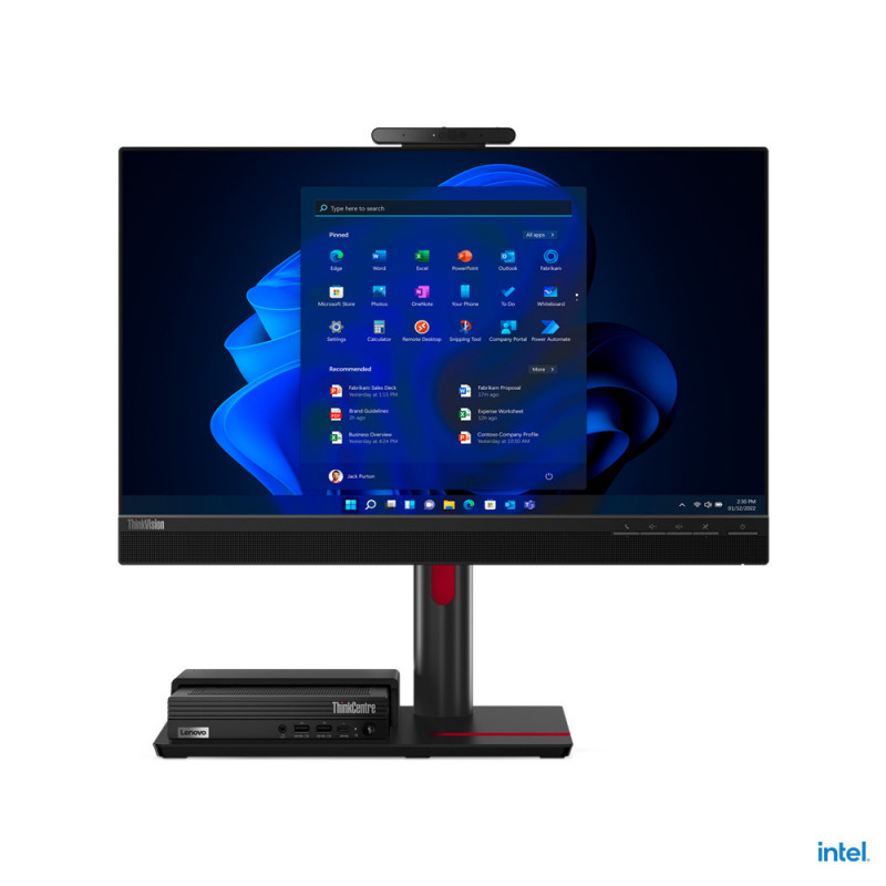 Lenovo ThinkCentre TIO Flex 24v tietokoneen litteä näyttö 60,5 cm (23.8") 1920 x 1080 pikseliä Full HD LCD musta