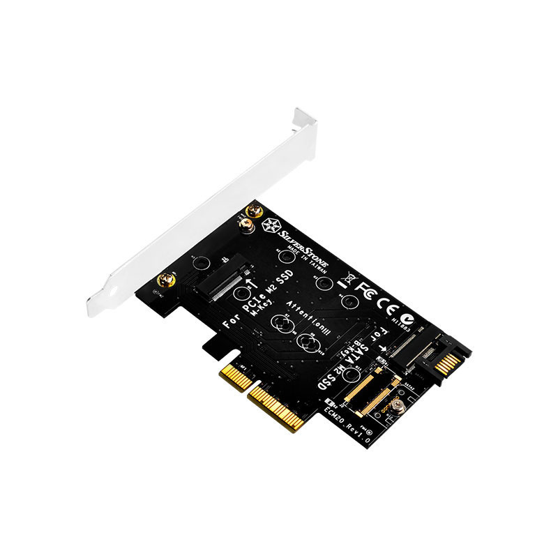 Silverstone ECM20 liitäntäkortti -sovitin Sisäinen PCIe, SATA