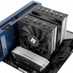 Thermalright Royal knight 120 SE Suoritin Ilmanjäähdytin 12 cm musta, Hopea