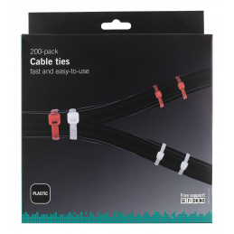 Deltaco BB-200 nippuside musta, Punainen