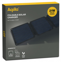 Aqiila 406029 aurinkopaneeli 21 W Yksikiteinen pii