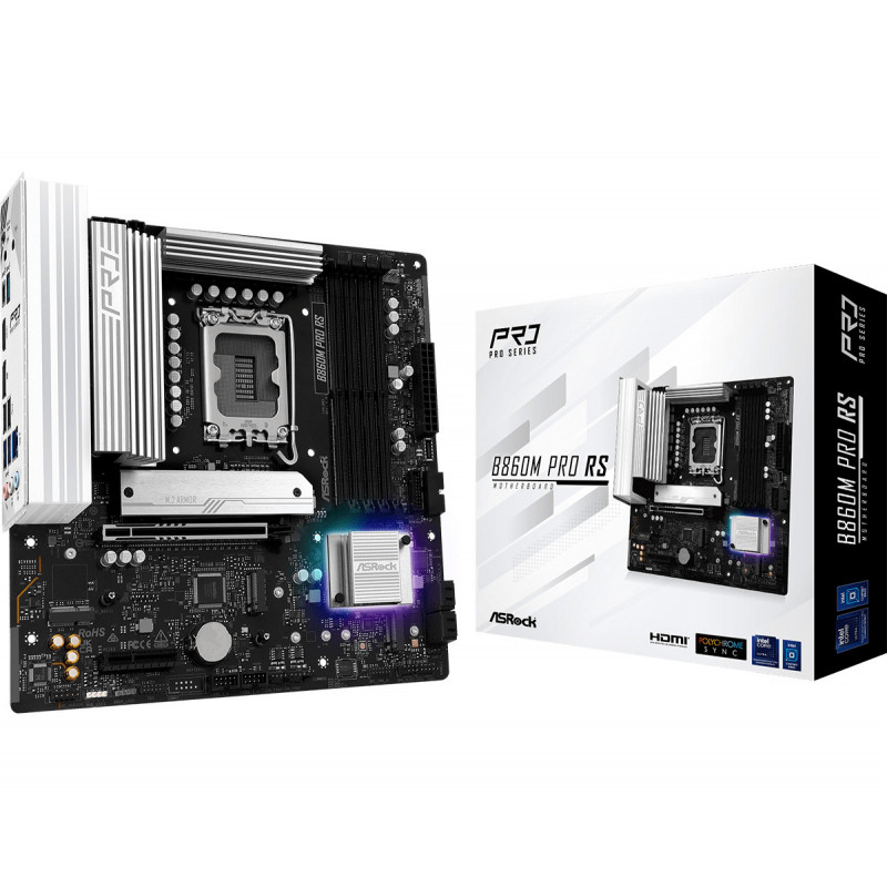Asrock B860M Pro RS Intel B860 LGA 1851 (Socket V1) mikro ATX