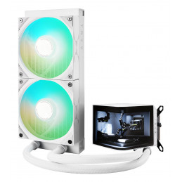 TRYX PANORAMA ARGB 240 Suoritin Nestejäähdytyspakkaus 12 cm Valkoinen 1 kpl