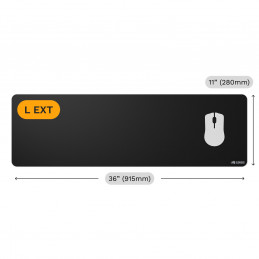 Glorious Gaming GLO-MP2-CLTH-EGL-LE-BLK hiirimatto Pelihiirimatto musta