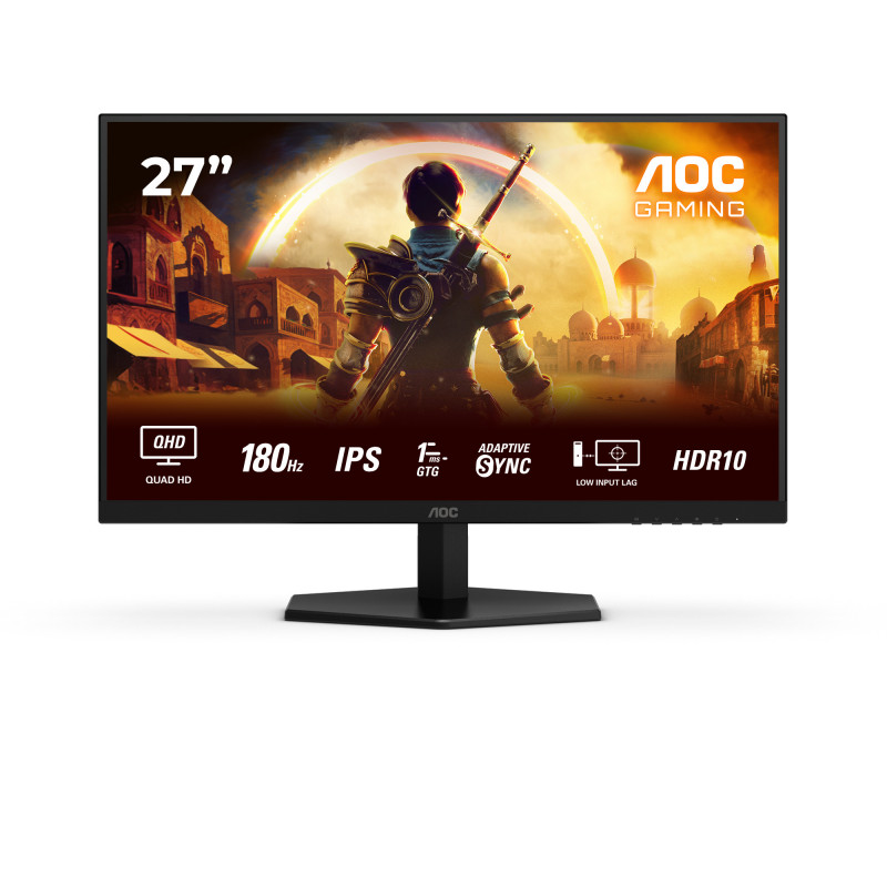 AOC G4 Q27G42XE tietokoneen litteä näyttö 68,6 cm (27") 2560 x 1440 pikseliä Quad HD musta, Punainen