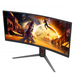 AOC G4 CU34G4Z tietokoneen litteä näyttö 86,4 cm (34") 3440 x 1440 pikseliä Wide Quad HD LED musta, Punainen