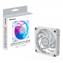 GIGABYTE AORUS EZ CHAIN FAN 120 ICE Emolevy Tuuletin 12 cm Valkoinen 1 kpl