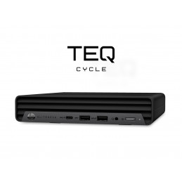Teqcycle HP Elitedesk 805 G6 DM AMD Ryzen™ 5 PRO 4650G 16 GB DDR4-SDRAM 256 GB SSD Windows 11 Pro Mini PC musta