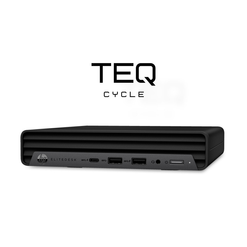 Teqcycle HP Elitedesk 805 G6 DM AMD Ryzen™ 5 PRO 4650G 16 GB DDR4-SDRAM 256 GB SSD Windows 11 Pro Mini PC musta