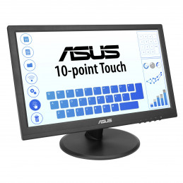 ASUS Touch VT169HE tietokoneen litteä näyttö 39,6 cm (15.6") 1920 x 1080 pikseliä Full HD LED Kosketusnäyttö Pöydän pinta musta