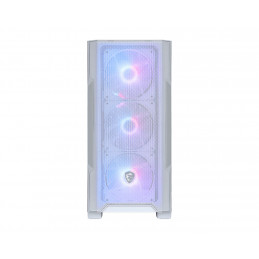 MSI MAG Forge M100R Midi Tower Läpinäkyvä, Valkoinen