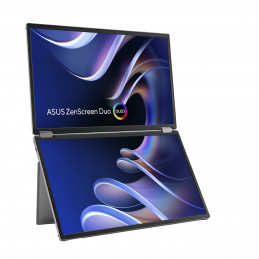 ASUS ZenScreen Duo OLED MQ149CD tietokoneen litteä näyttö 35,6 cm (14") 1920 x 1200 pikseliä WUXGA Hopea