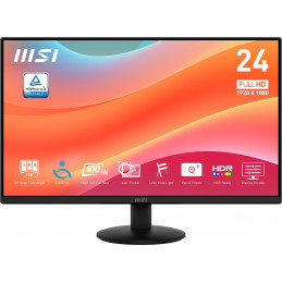 MSI Pro MP242L tietokoneen litteä näyttö 60,5 cm (23.8") 1920 x 1080 pikseliä Full HD LCD musta