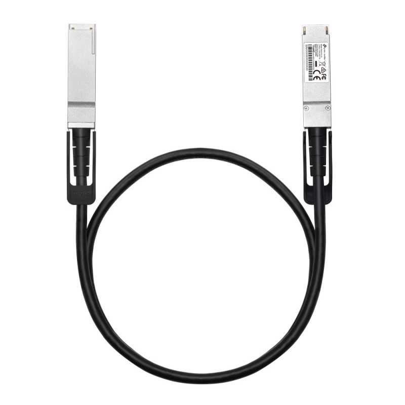 TP-Link Omada SM9220-1M InfiniBand- ja kuituoptiikkakaapeli QSFP28 Twinax musta