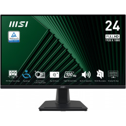 MSI Pro MP245G tietokoneen litteä näyttö 60,5 cm (23.8") 1920 x 1080 pikseliä Full HD LCD musta