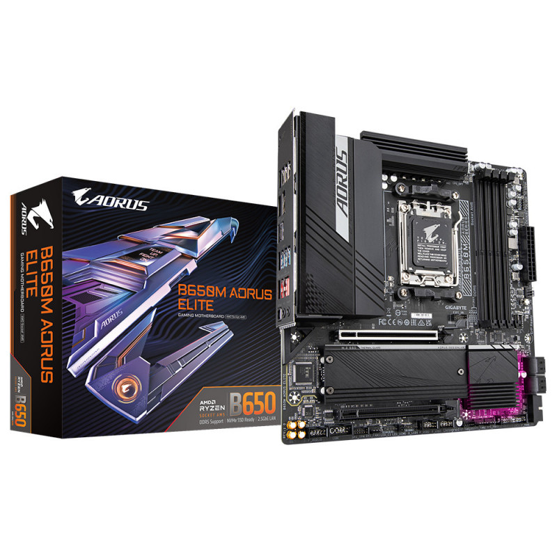 GIGABYTE B650M AORUS ELITE emolevy AMD B650 Pistoke AM5 ATX