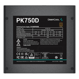DeepCool PK750D virtalähdeyksikkö 750 W 20+4 pin ATX musta