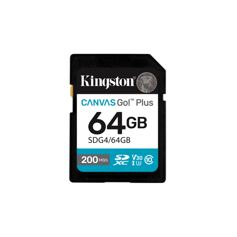 Kingston Technology Canvas Go! Plus 64 GB SDXC UHS-I Luokka 10