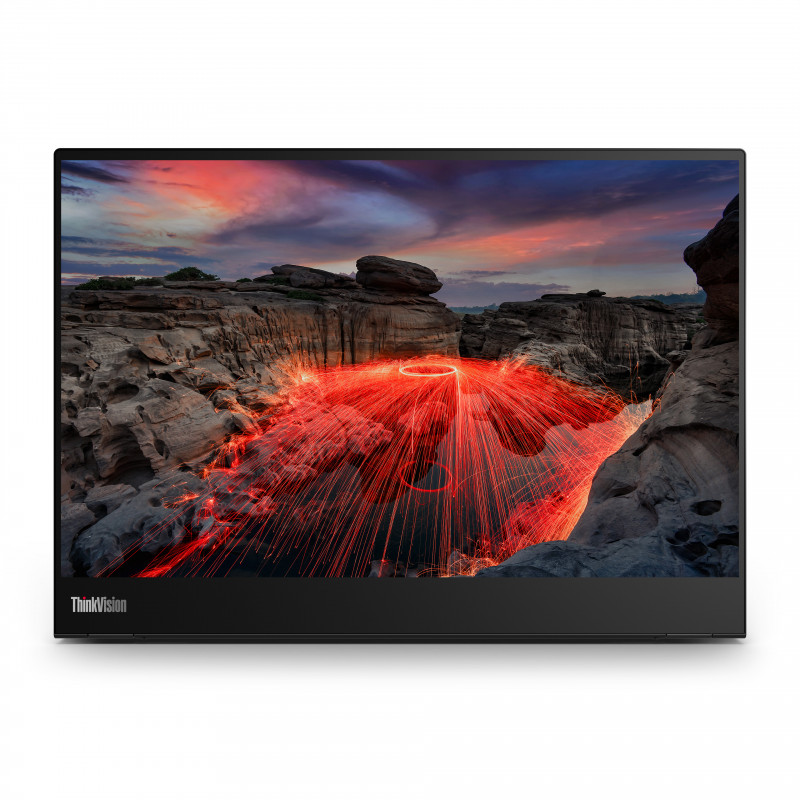 Lenovo ThinkVision M14t LED display 35,6 cm (14") 2240 x 1400 pikseliä 2.2K Kosketusnäyttö musta