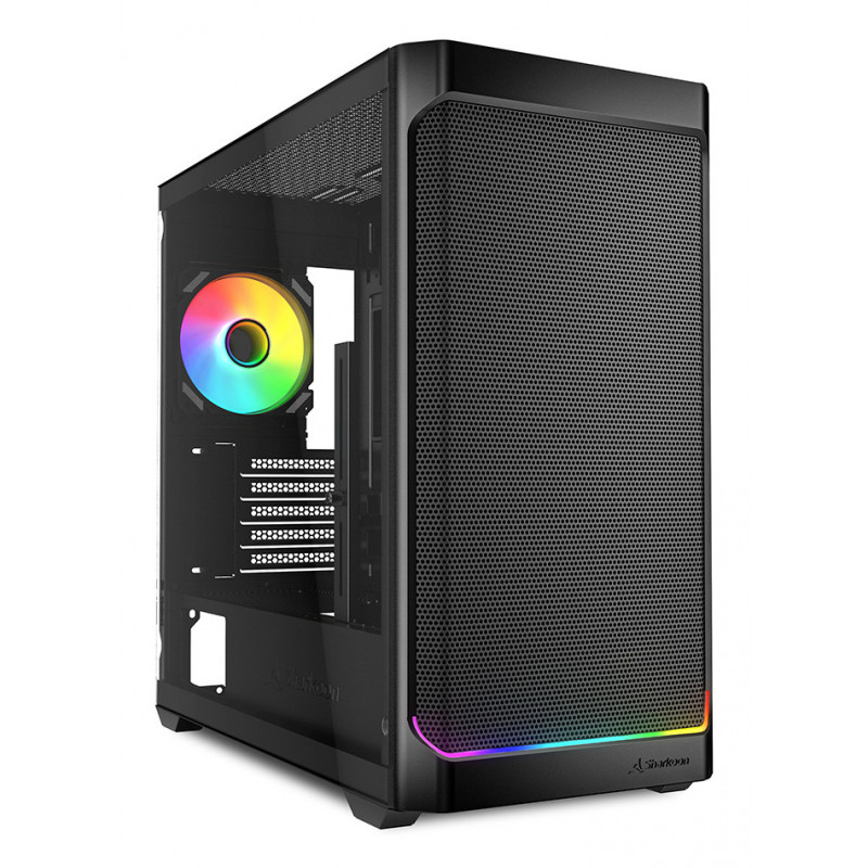 Sharkoon MK4W RGB Strip Micro Tower musta